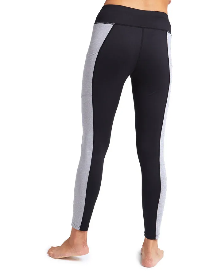 Burton Womens Midweight X Base Layer Pants - True Black/Gray Heather - 2023