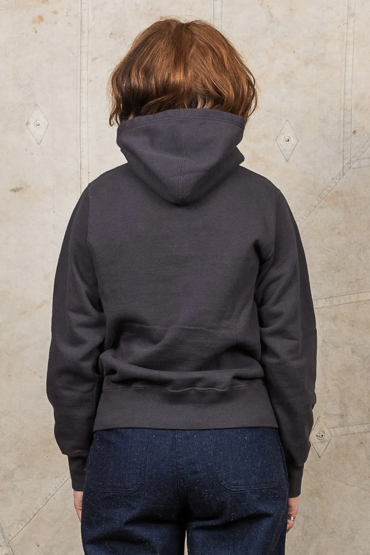 Buzz Rickson's Loopwheel Hoodie 4-Needle Black BR68914