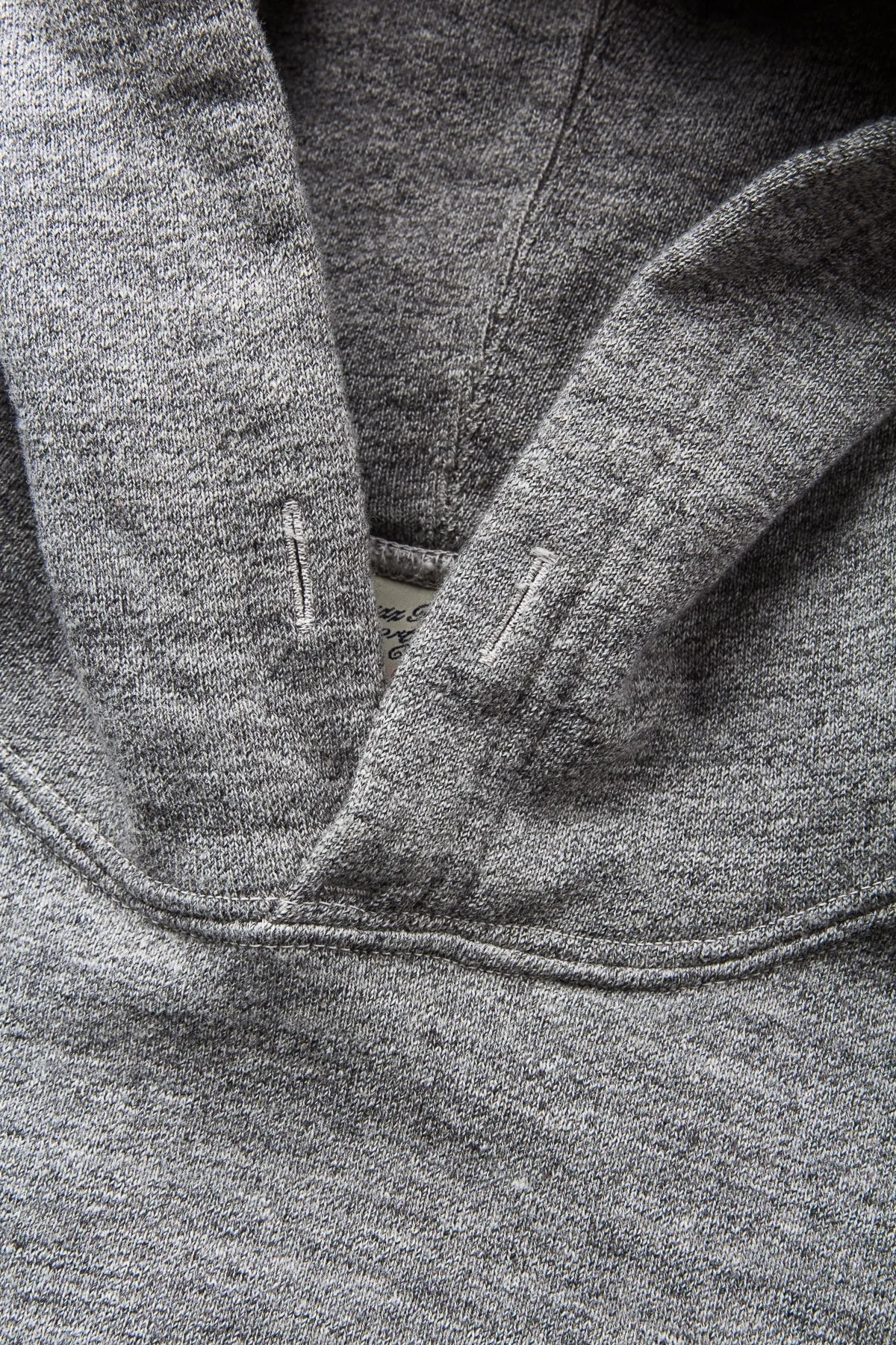 Buzz Rickson's Loopwheel Hoodie 4-Needle Grey