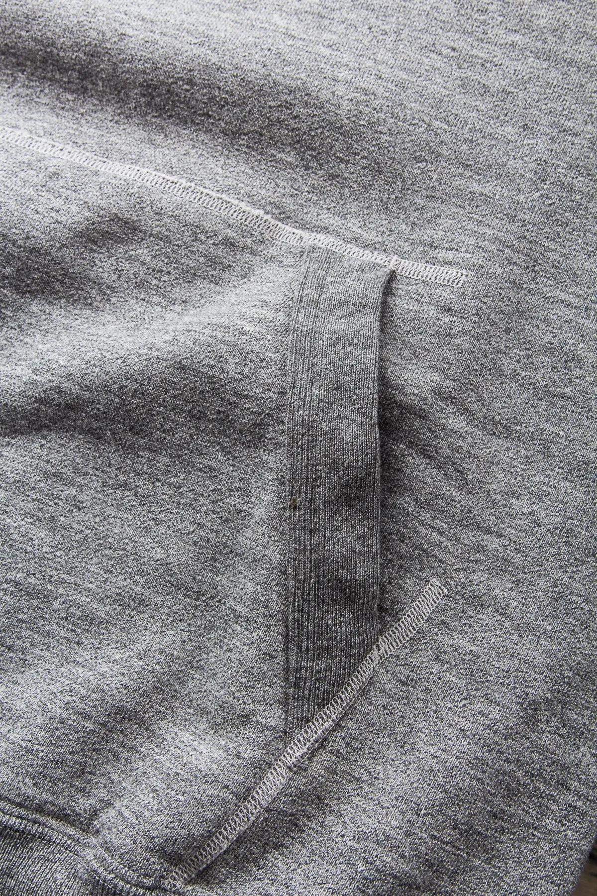 Buzz Rickson's Loopwheel Hoodie 4-Needle Grey