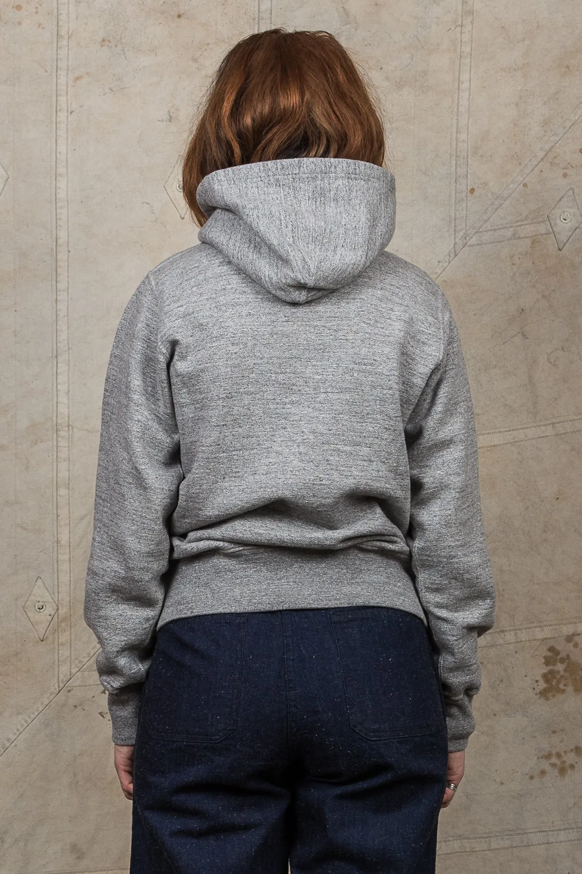 Buzz Rickson's Loopwheel Hoodie 4-Needle Grey