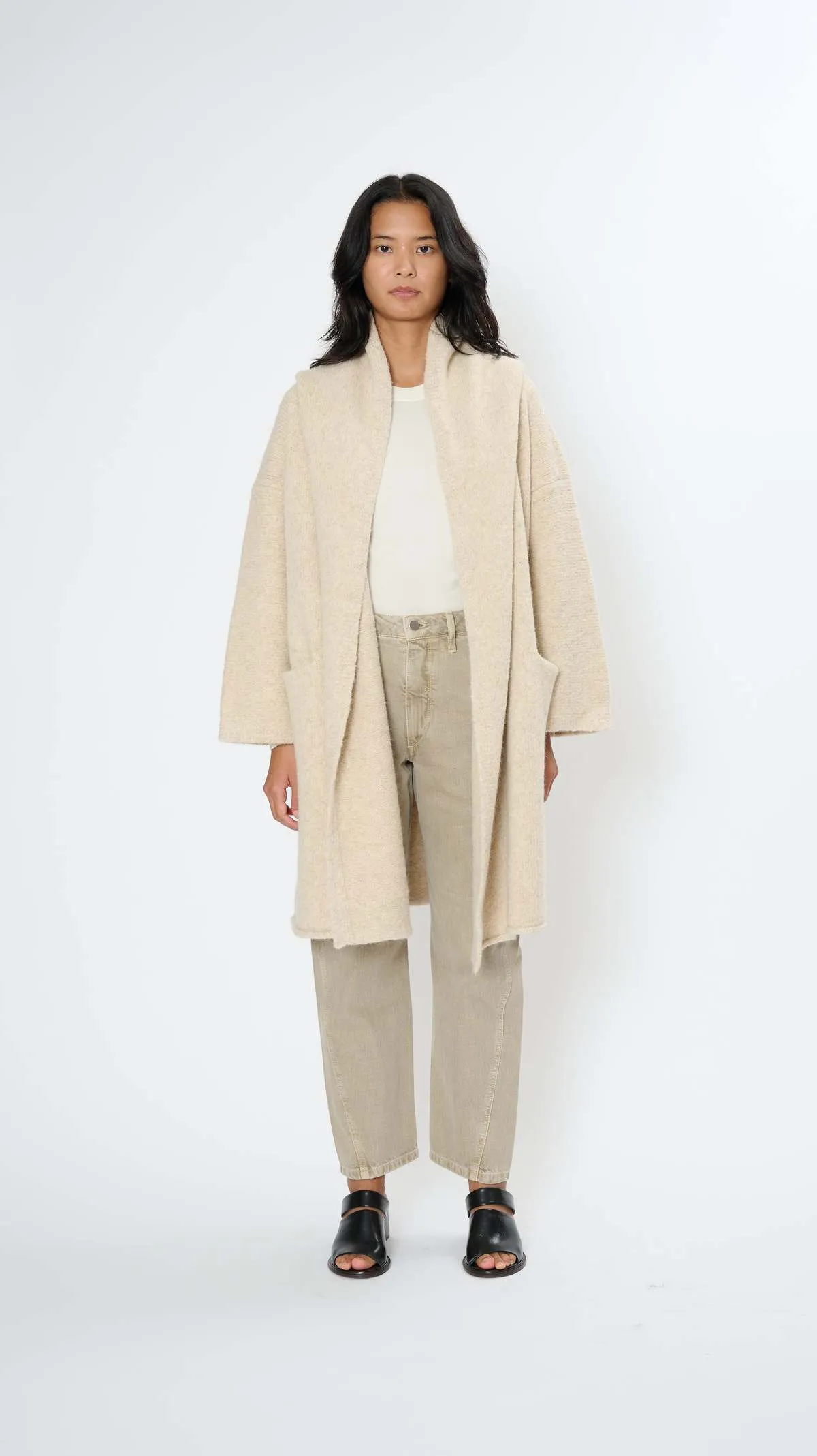 Capote Coat - Ecru