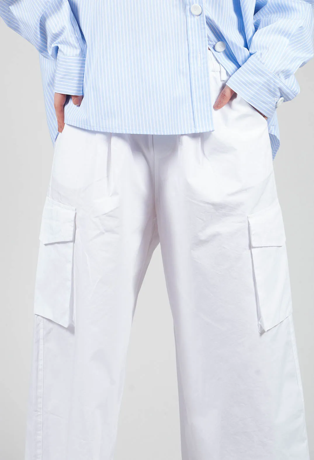 Cargo Trousers in Bianco