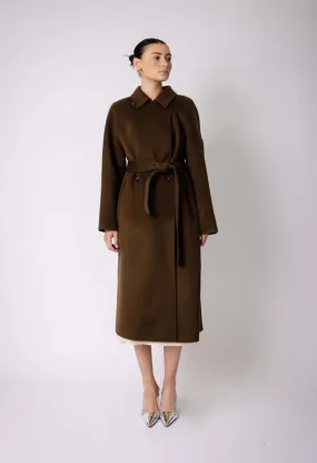 Cashmere Trench Coat - Brown