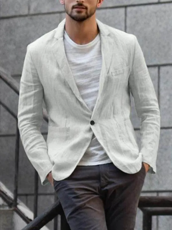 Casual Men's Linen Blazer