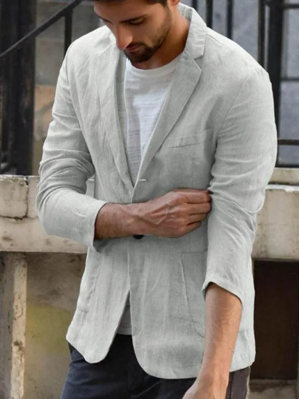 Casual Men's Linen Blazer