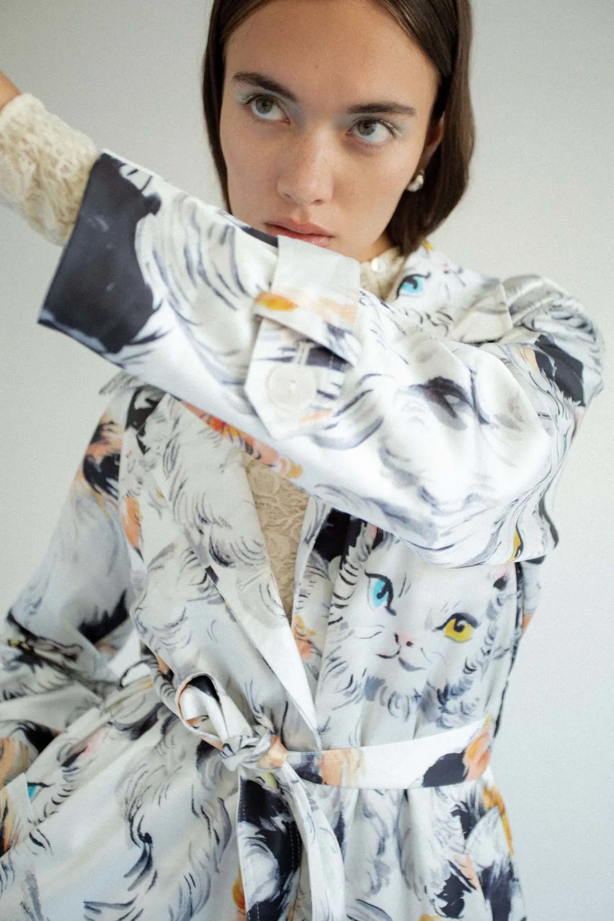 Cat Printed Coat - Prints