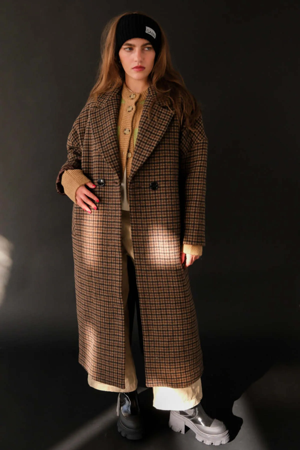 CEDAR COAT - CHECKERED