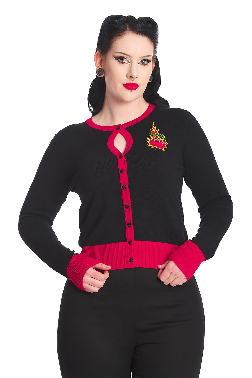 CHERRY BLAZE CARDIGAN