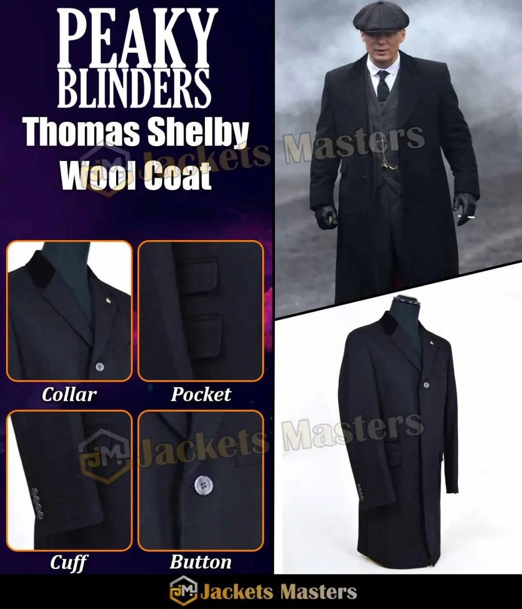 Cillian Murphy Peaky Blinders Wool Coat