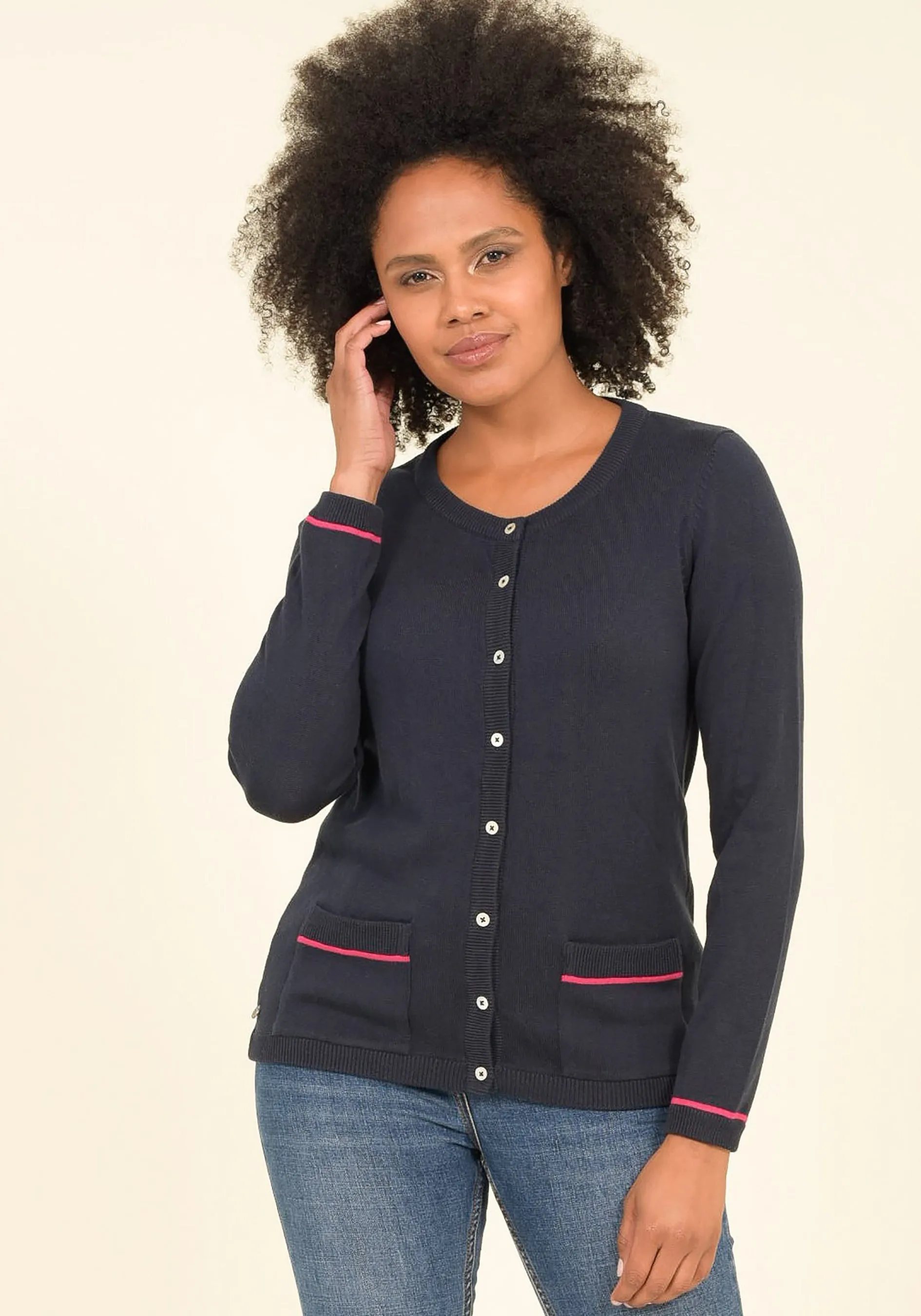 Classic Cardigan Navy