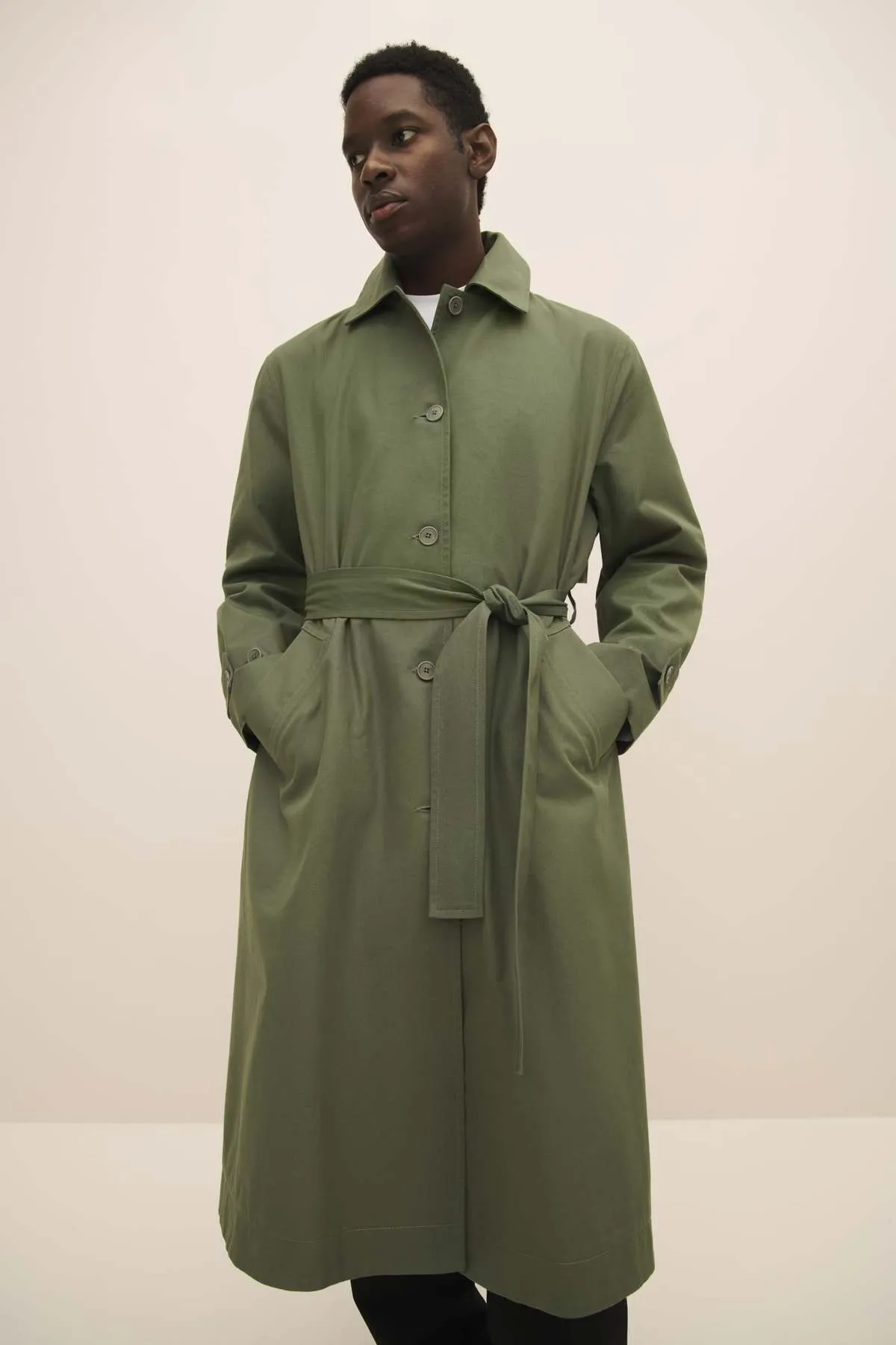 CLEO TRENCH COAT - SAGE