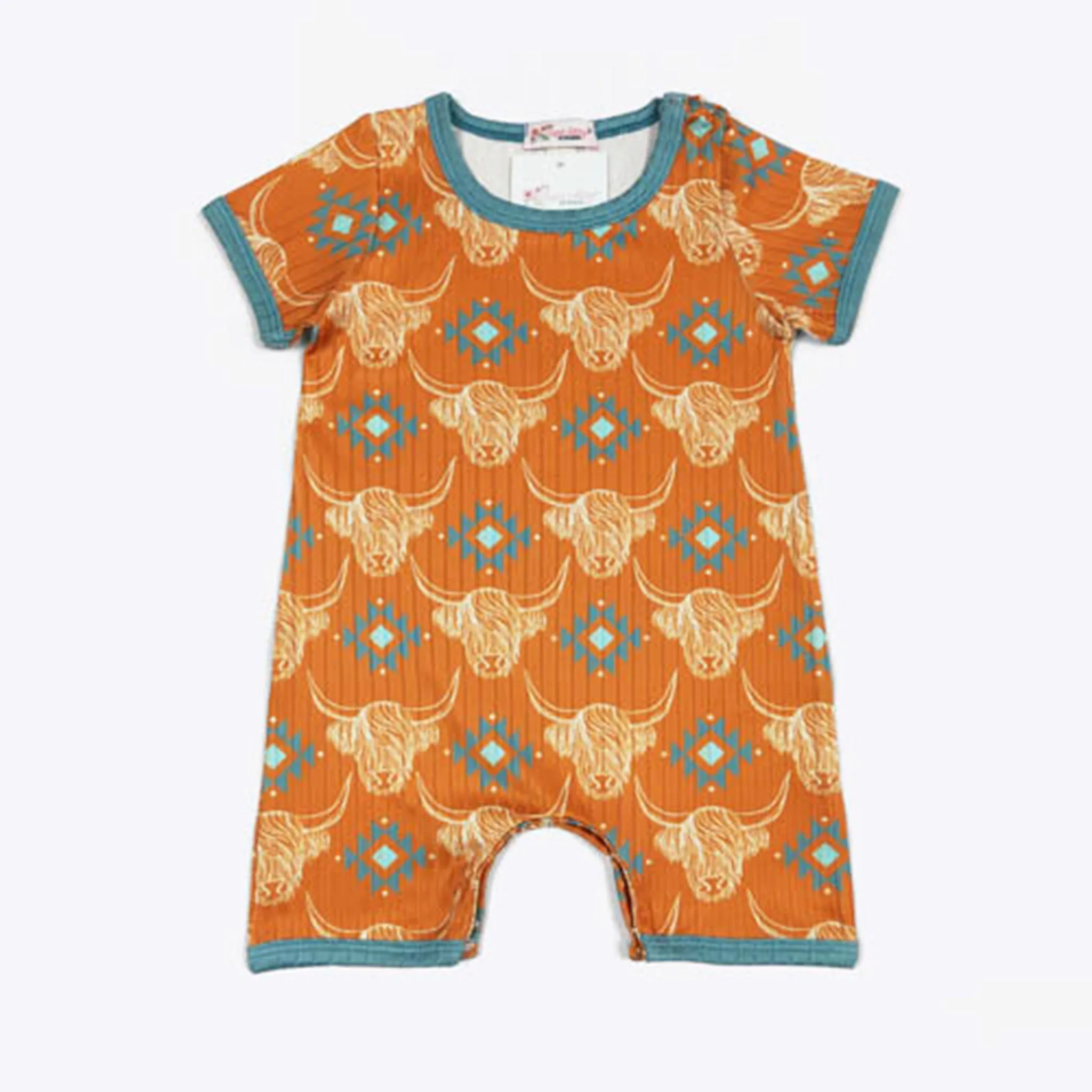 Clover Cottage Infant /Toddler Highland Cows Romper