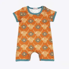 Clover Cottage Infant /Toddler Highland Cows Romper