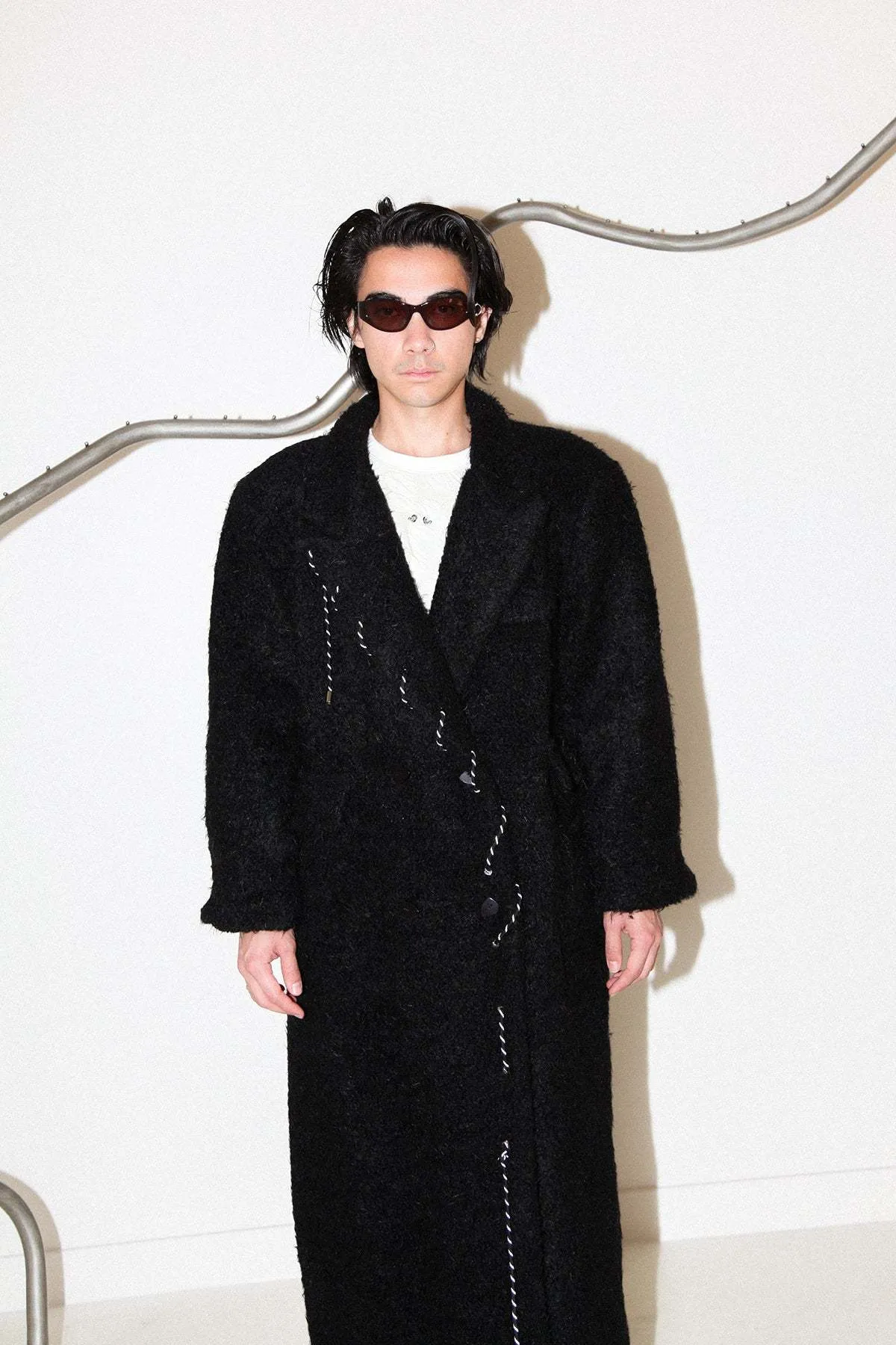 Cord Moss Coat - Black