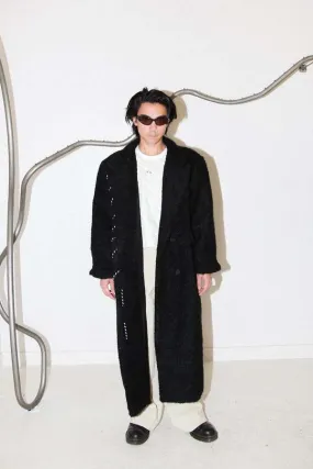 Cord Moss Coat - Black