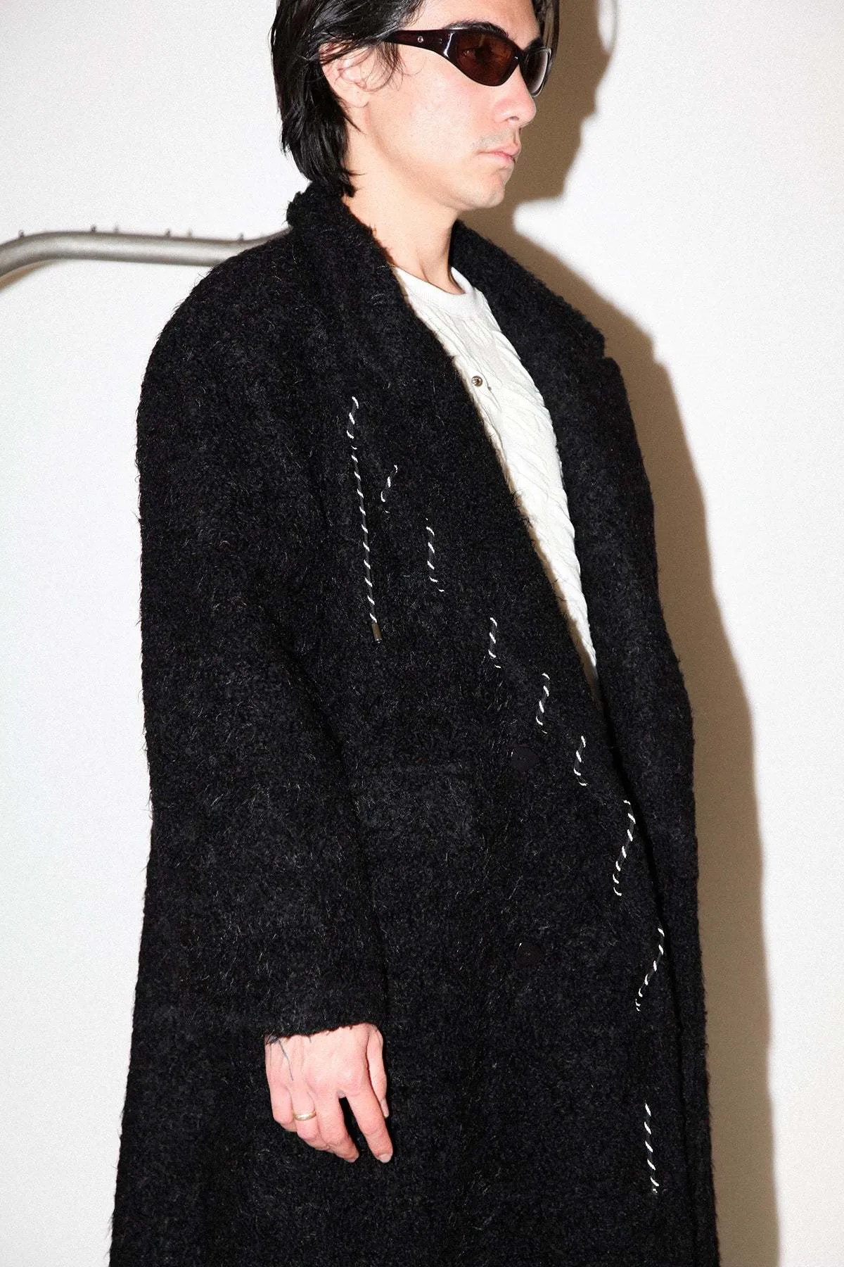 Cord Moss Coat - Black