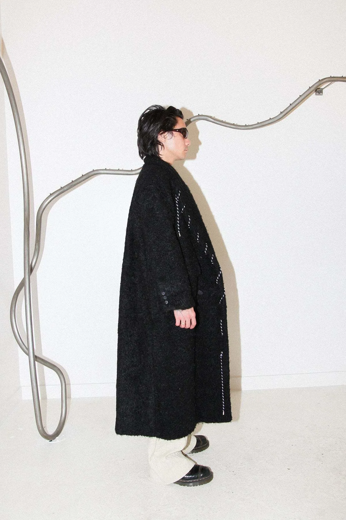 Cord Moss Coat - Black