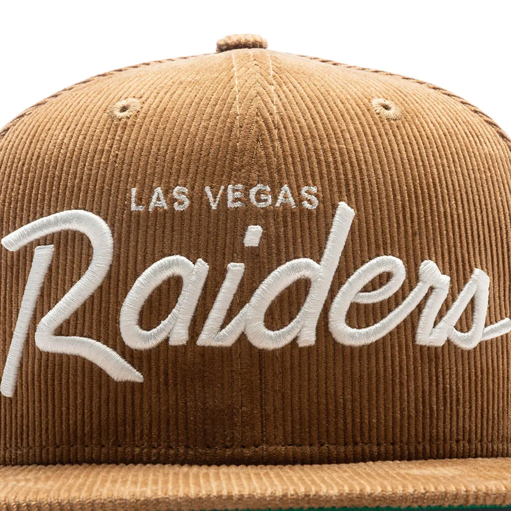 Corduroy Script 9Fifty Snapback - Las Vegas Raiders