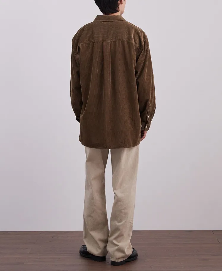 COVERNAT  |[COVERNAT]★OVERFIT CORDUROY POCKET SHIRT