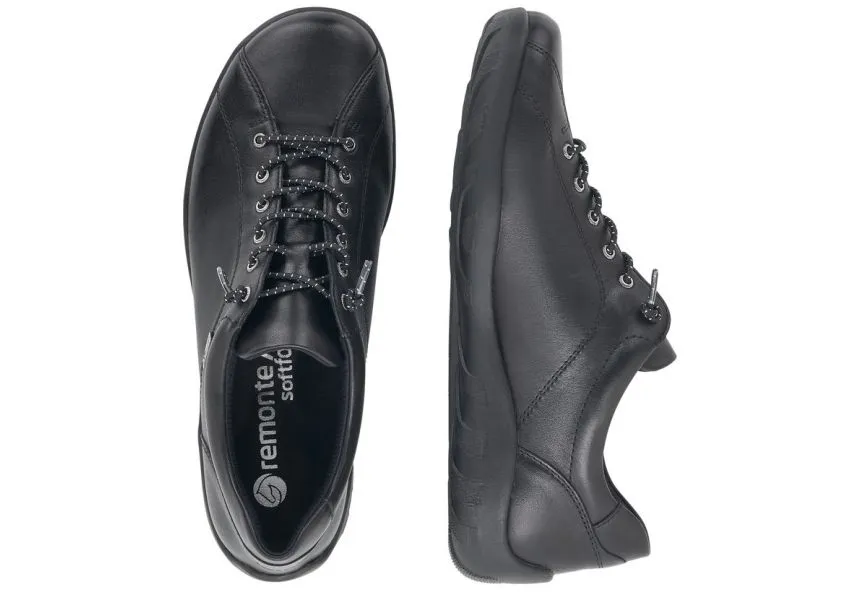 Cristallino Black Leather Sneaker