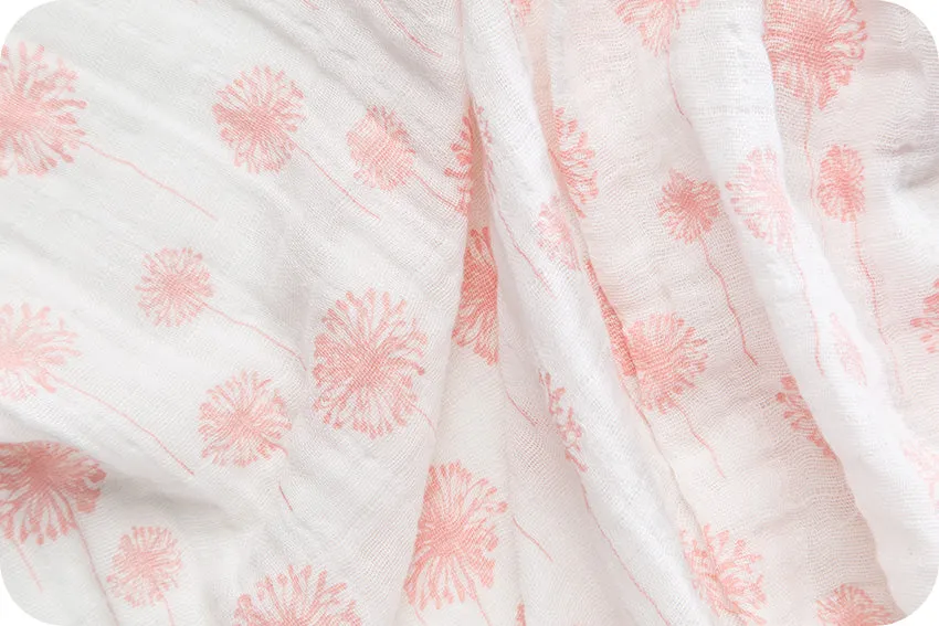 Dandelion Muslin / Pink w/ Satin Trim