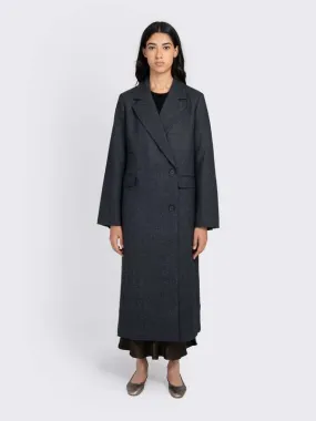 Delphines Coat - Grey Melange