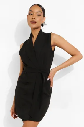 Double Breasted Tailored Blazer Dress