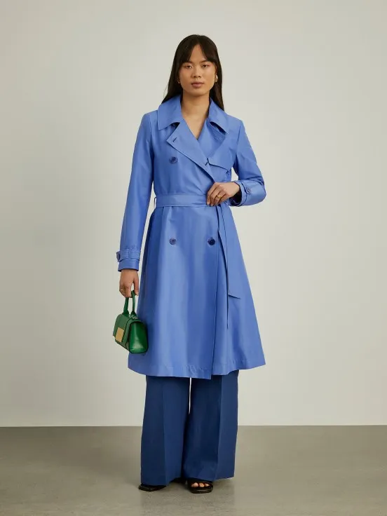 Double-breasted trench coat