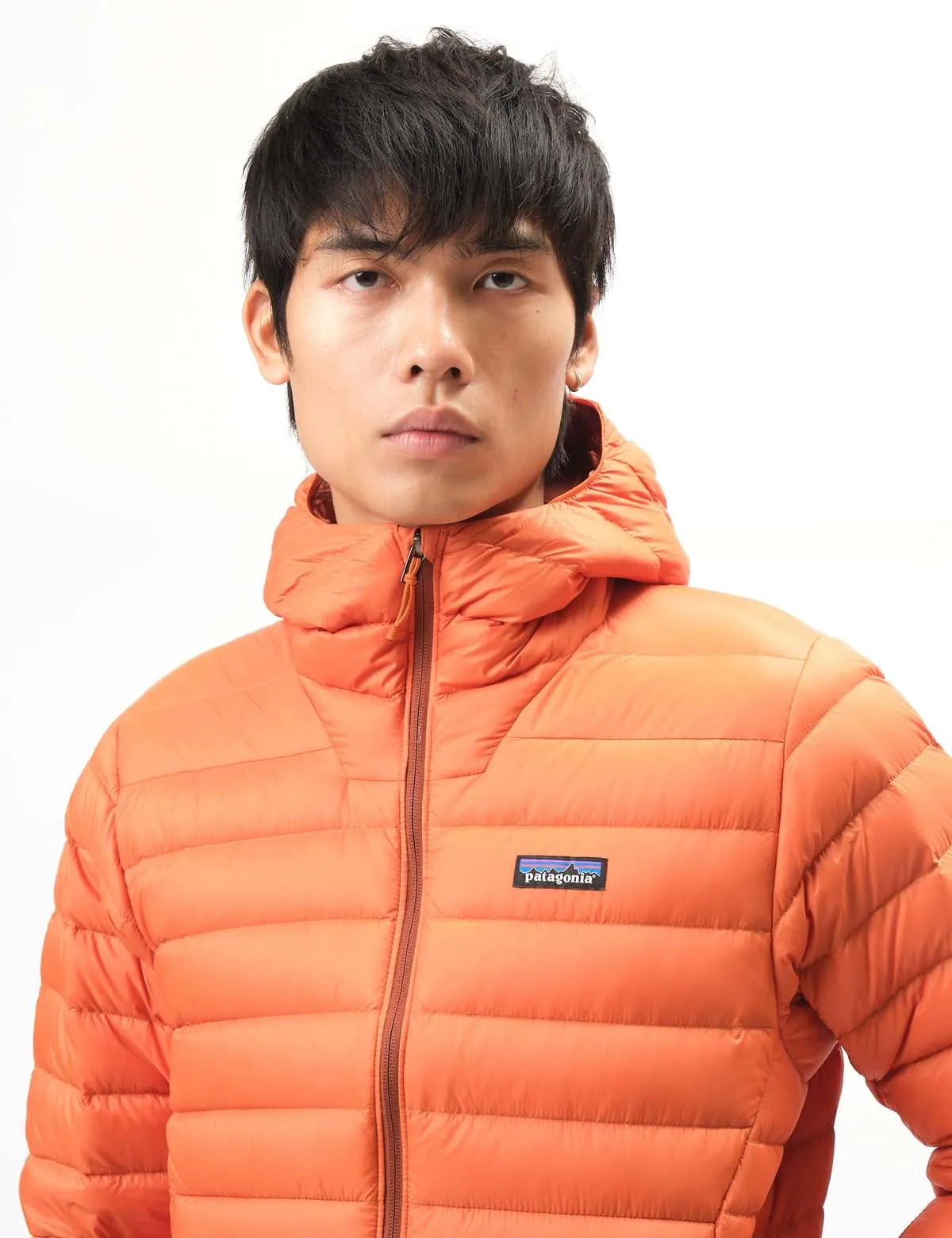 Down Sweater Hoody - Redtail Rust