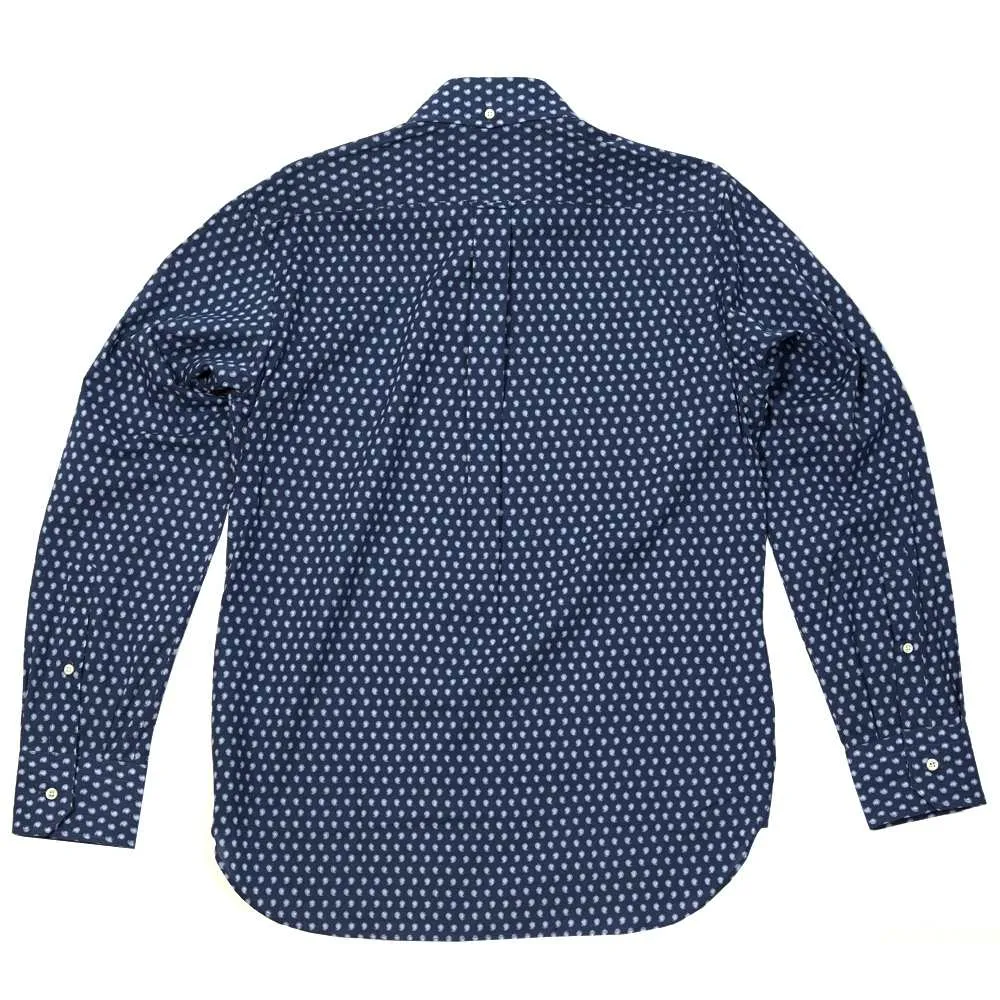 Edifice Paisley Print Button Down ShirtNavy