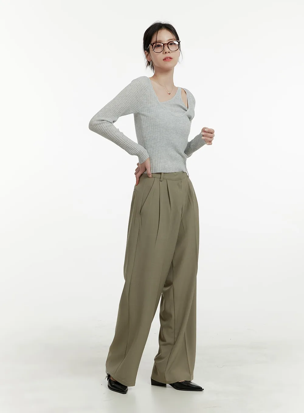 Elegant Tailored Trousers OA405