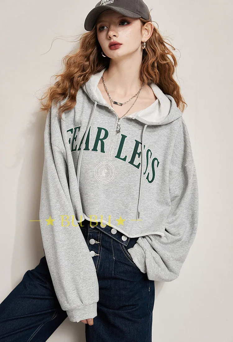 ELF SACK  |Monogram Sweat Blended Fabrics Street Style Long Sleeves