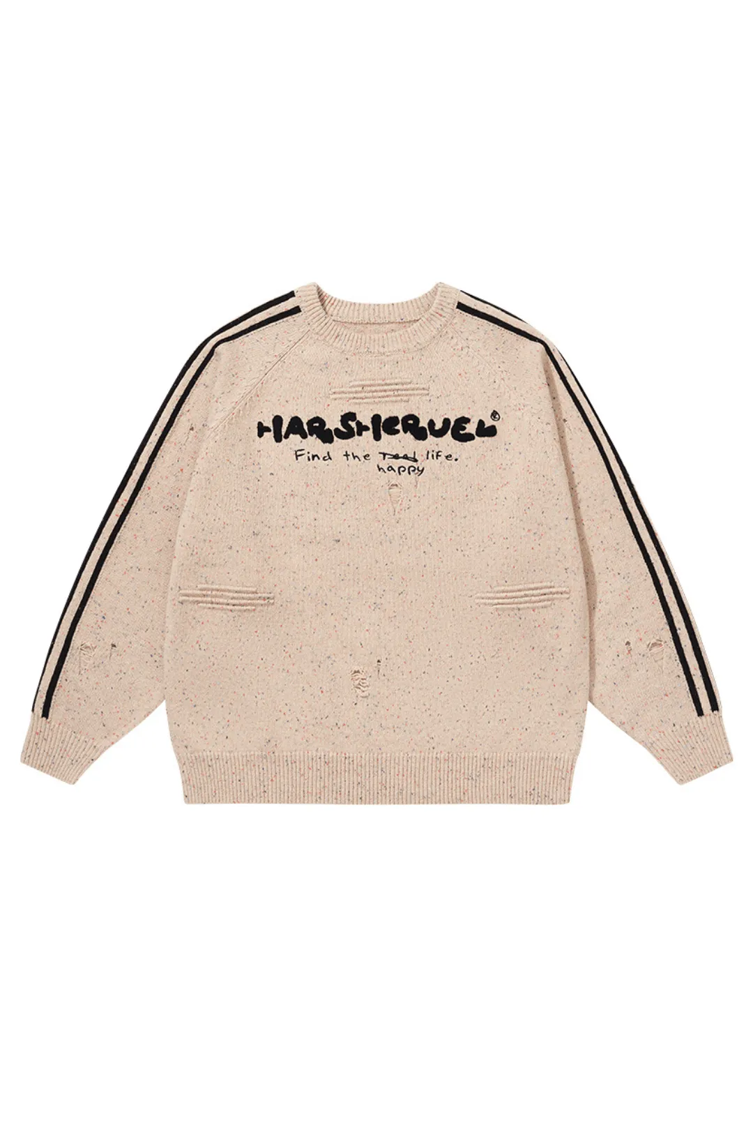 Embroidered Knit Logo Sweater