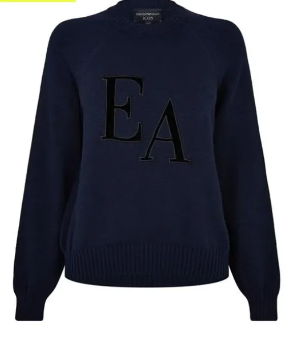 EMPORIO ARMANI  |Unisex Street Style Long Sleeves Plain Cotton Oversized Logo