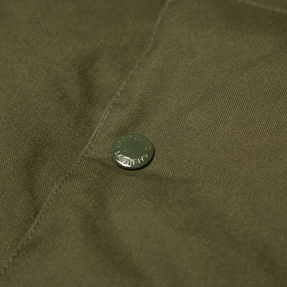 Engineered Garments Hooded Down VestOlive Poplin