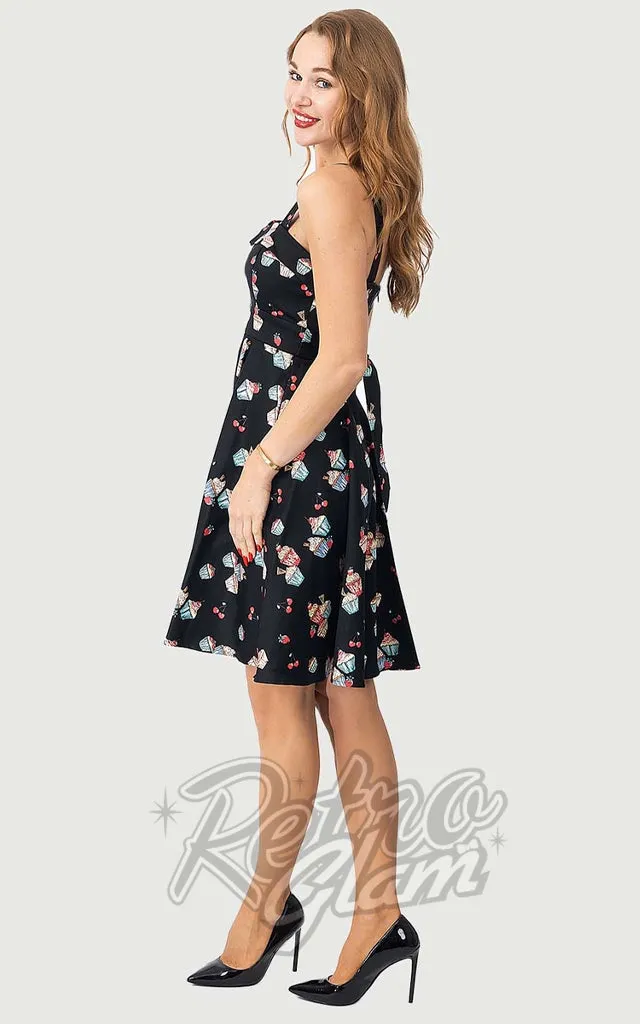 Eva Rose Sweetheart Dress in Cupcake Print