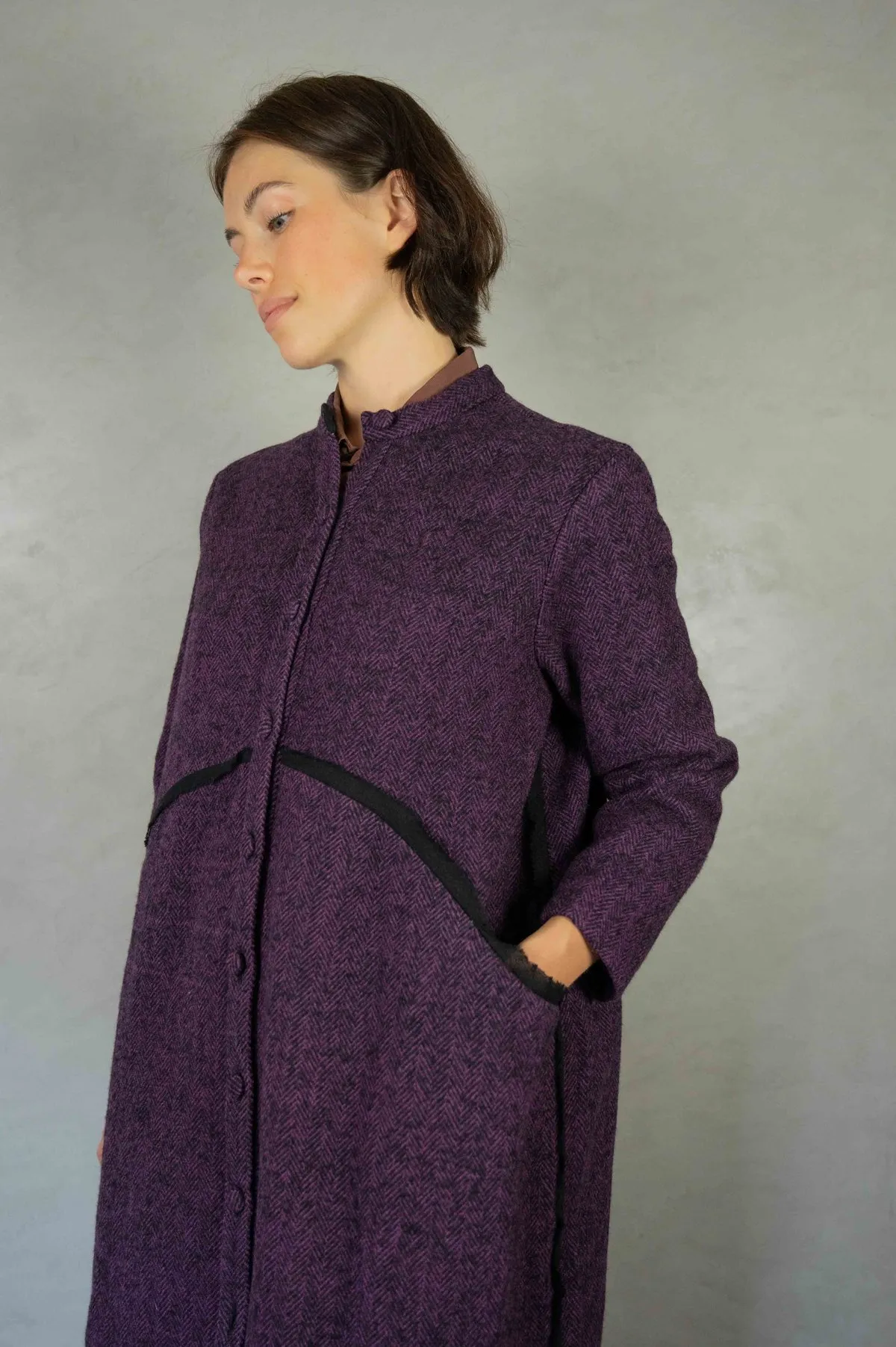 Farley Coat - Plum