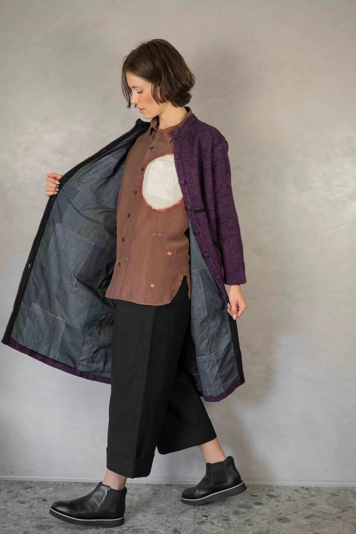 Farley Coat - Plum