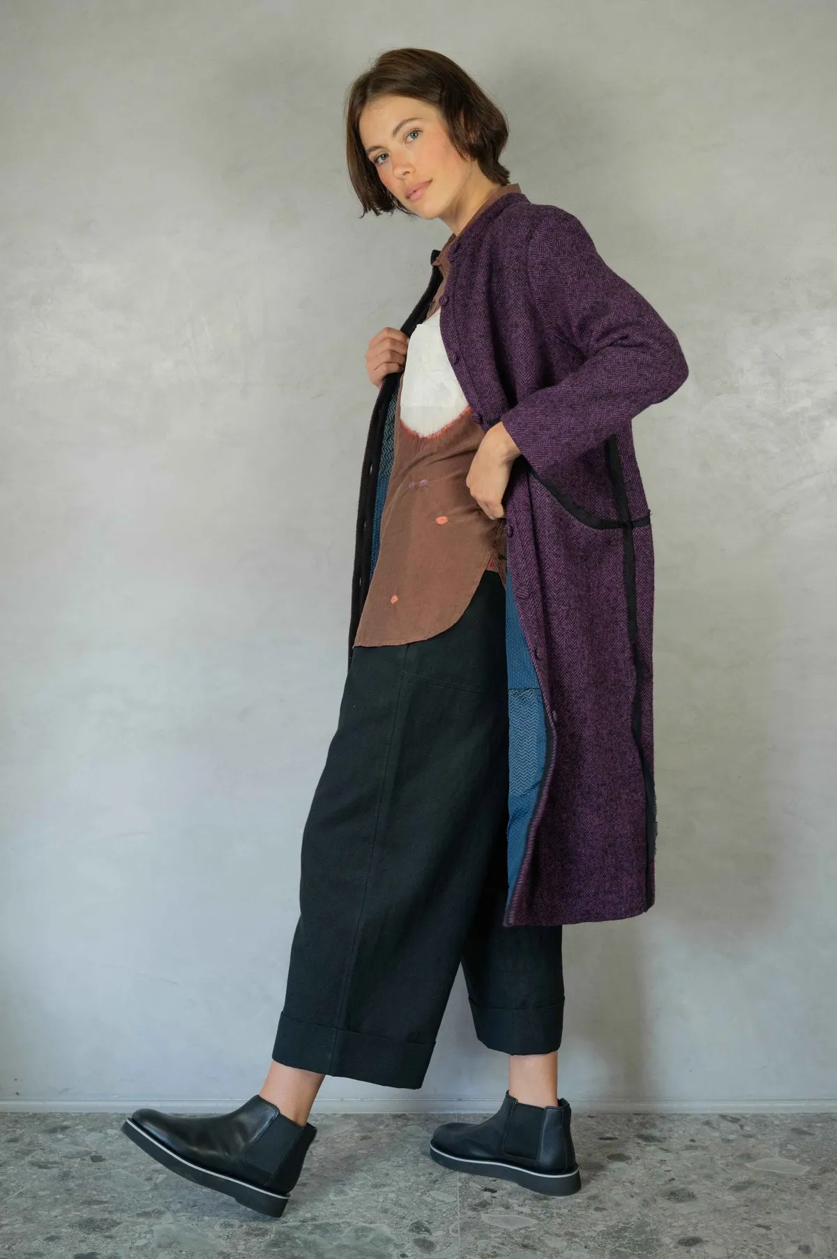 Farley Coat - Plum