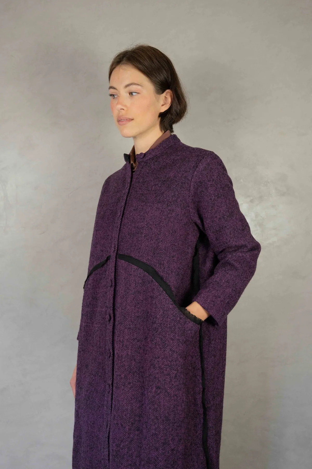 Farley Coat - Plum