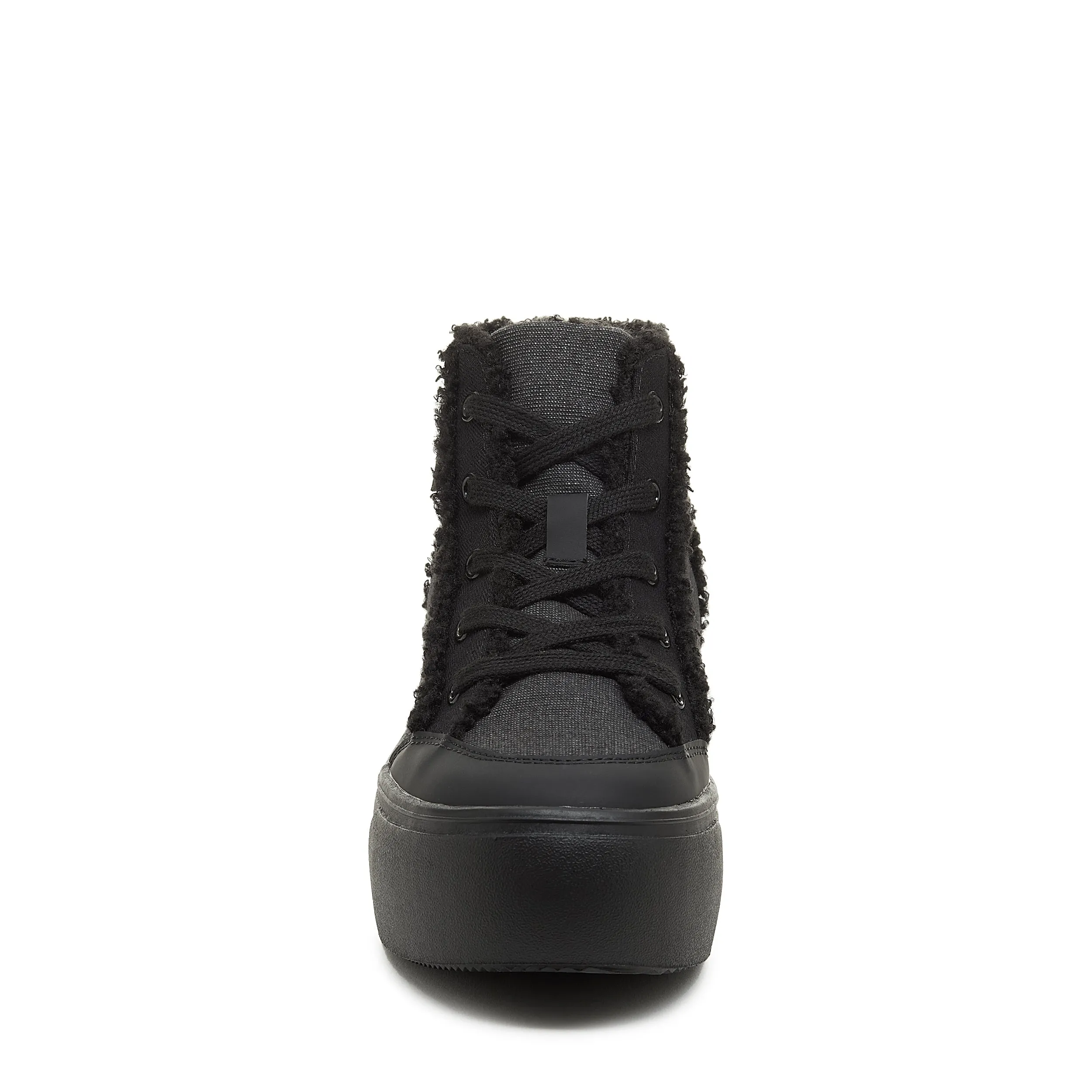 Flair Black Patchwork Platform Sneaker