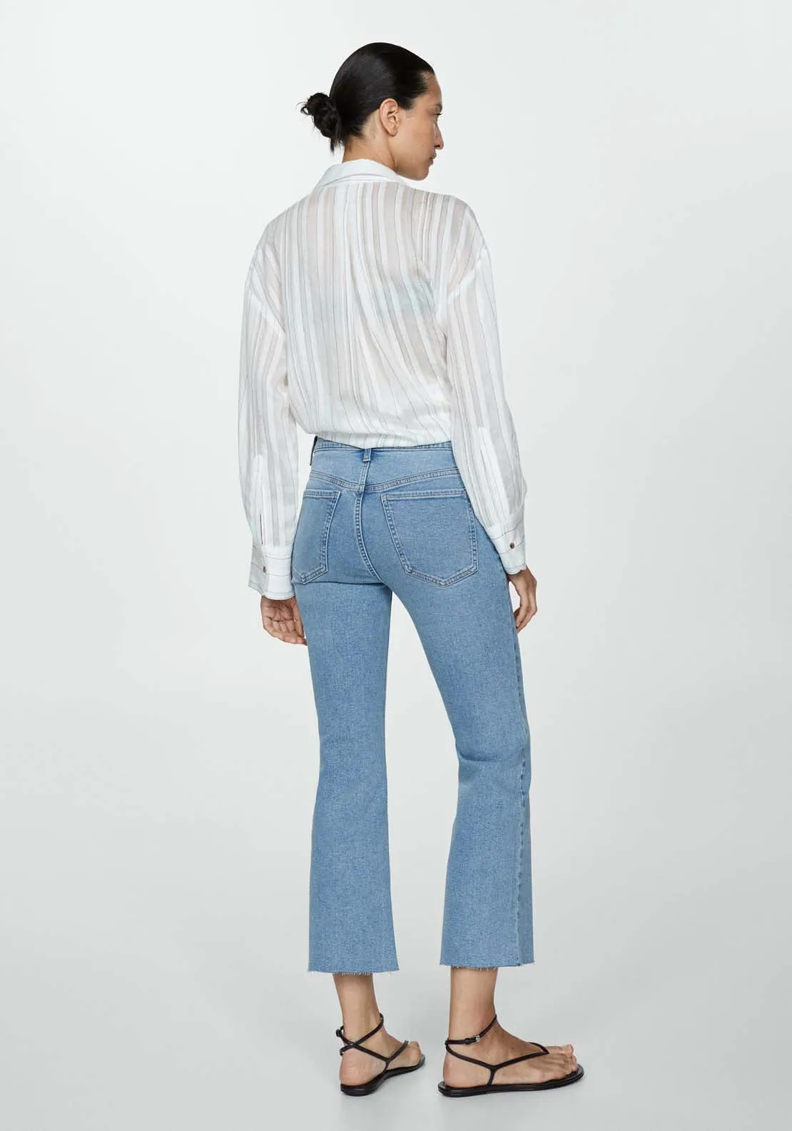 Flare cropped jeans