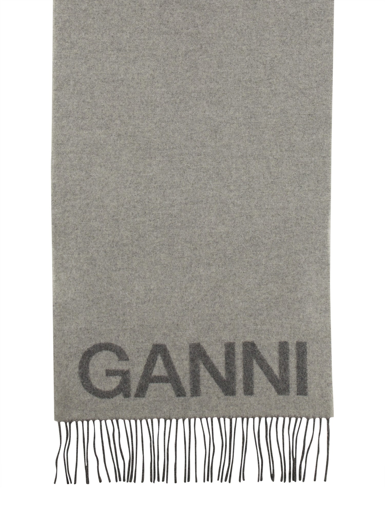 GANNI    SCARF WITH LOGO