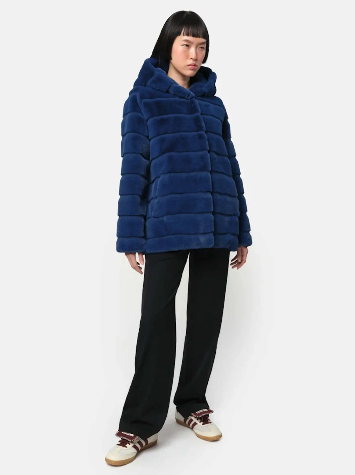 Goldy Short Coat - Sapphire