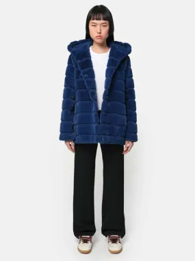 Goldy Short Coat - Sapphire