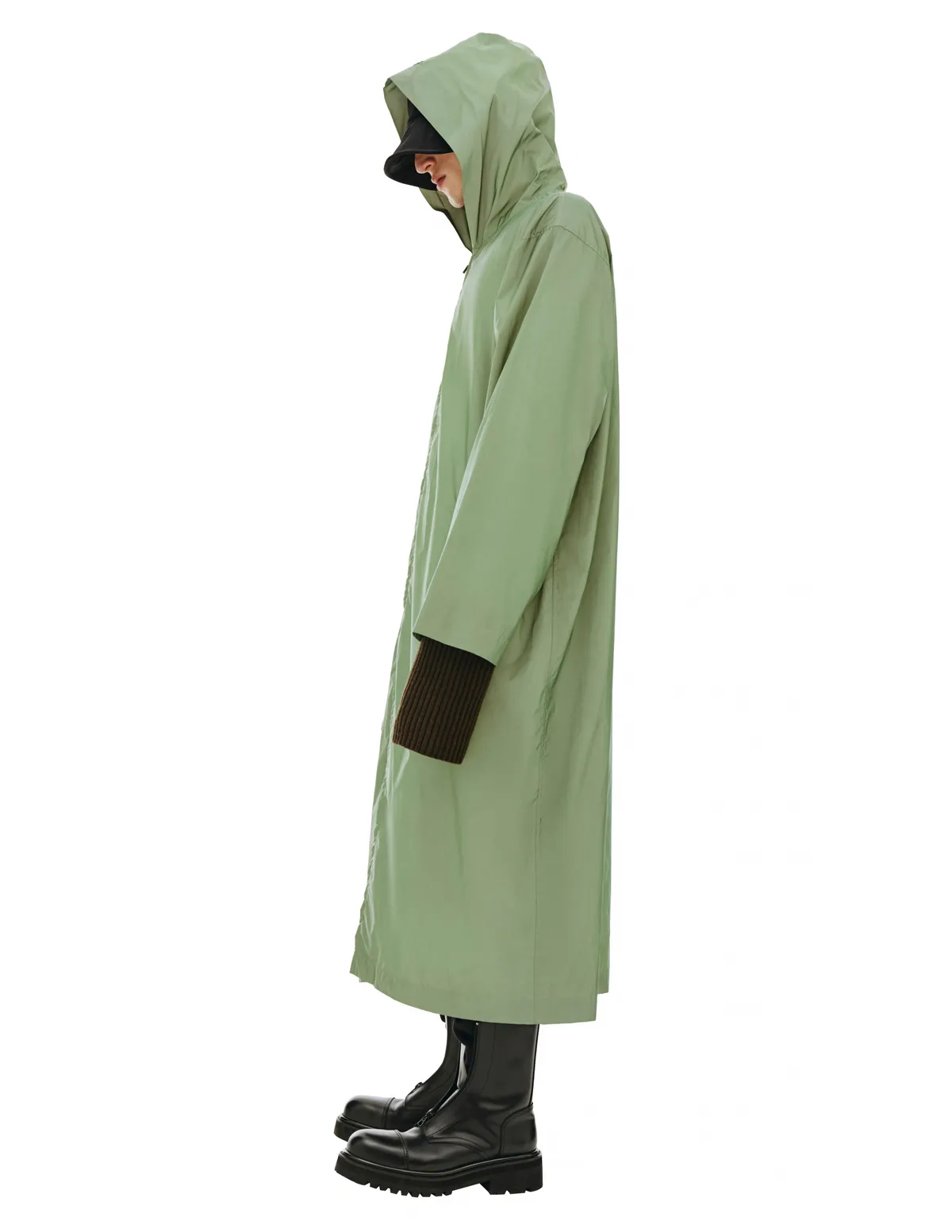 Green Reflective Hooded Coat