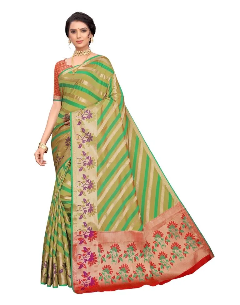 Green Silk Saree