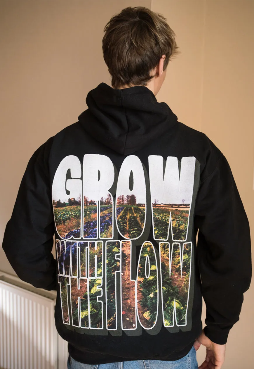 Grow With The Flow Men's Slogan Hoodie