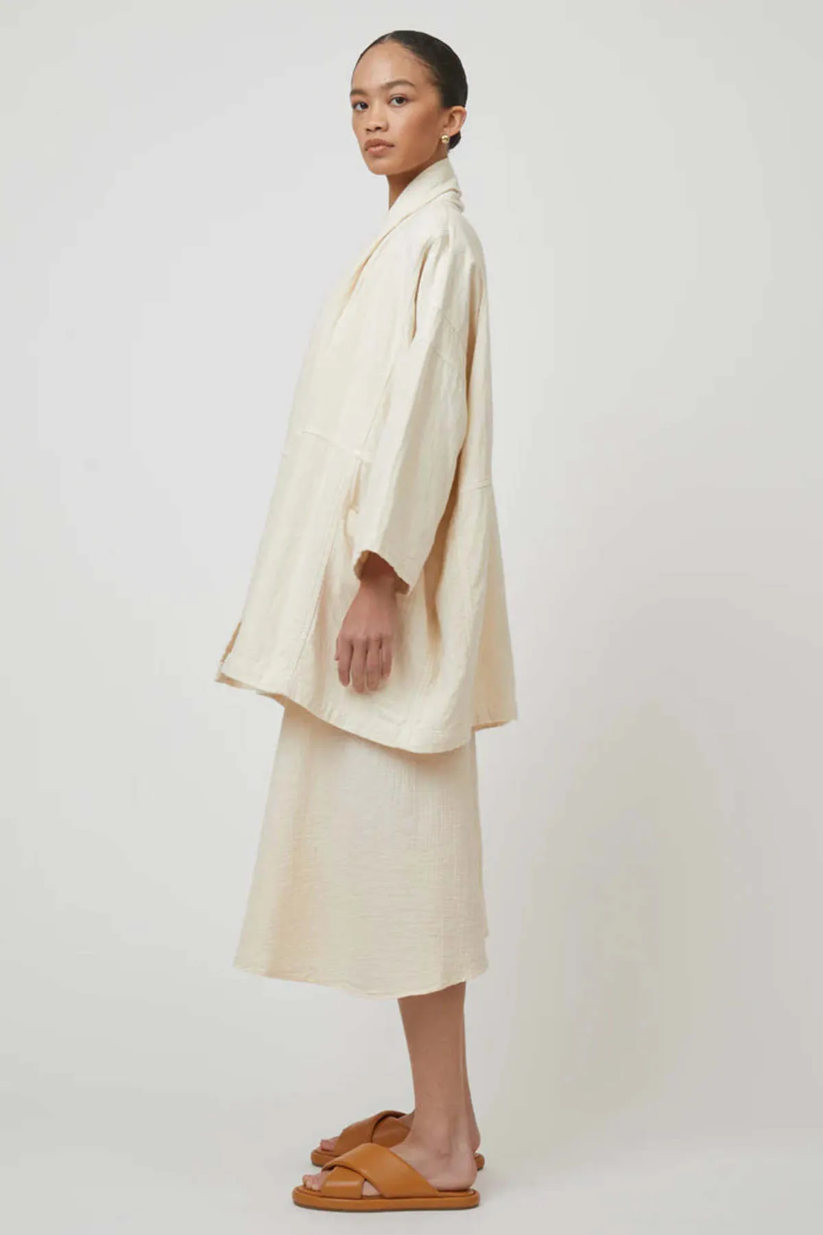 Haori Coat - Brick